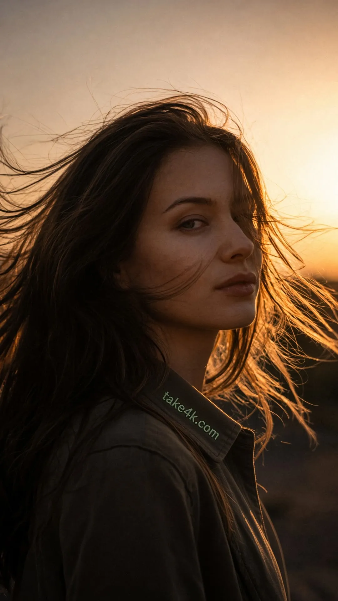 Hair in the wind